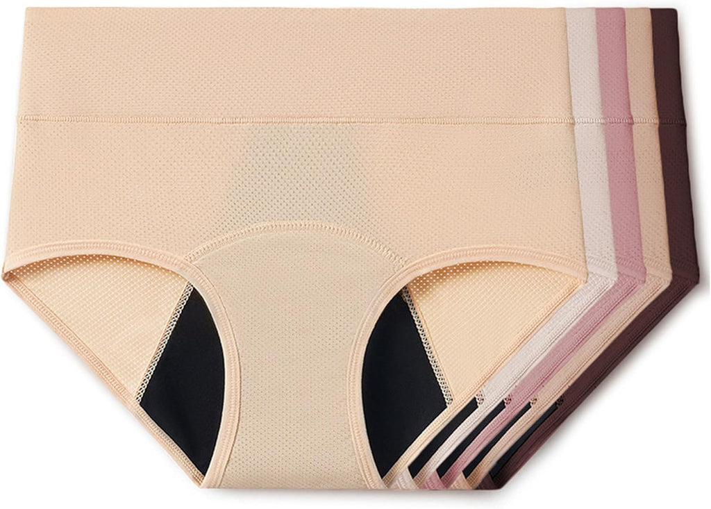 Everdries Washable & Reusable Incontinence Underwear for Women Over 60 - Leakproof, Discreet, Absorbent, Machine-Washable Panties (Comfort Plus, 3XL, Pack of 5)