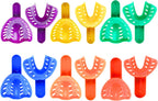 Artman Instruments Dental Impression Tray 12PCS 6 Sizes for Adult/Children, Plastic Materials Teeth Holder Dental Central Supply for Oral Tools