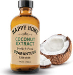 Happy Home Premium Natural Coconut Flavor - Certified Kosher, 4 oz.