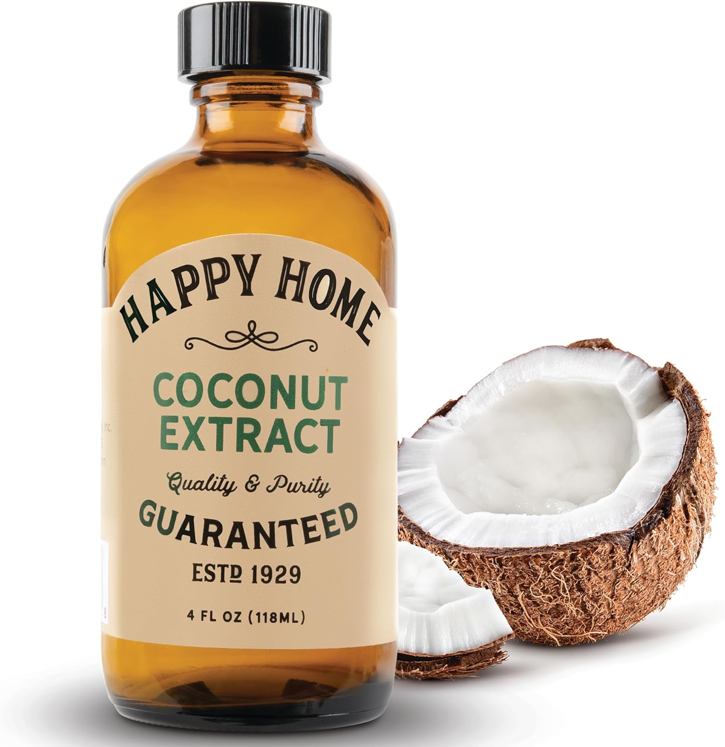 Happy Home Premium Natural Coconut Flavor - Certified Kosher, 4 oz.