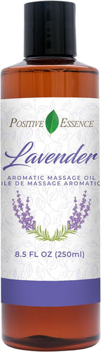 Lavender Massage Oil for Massage Therapy, Body Massage Lotion; Jojoba, Sweet Almond Oil for Skin, Vitamin E, and Pure Lavender Essential Oil, Body Oil Aceite para Masajes Relajantes