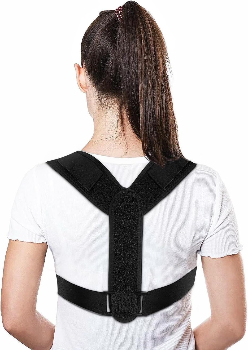 1PCS Posture Corrector for Women and Men, Adjustable Upper Back Brace, Spine Support Straightener, Neck, Shoulder, Back and Lumbar Pain Relief, Comfortable & Breathable