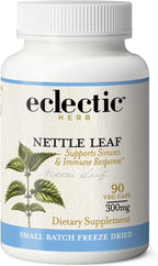 Eclectic Herb - Raw Freeze Dried Nettle Leaf Capsules | Supports Sinuses + Immune Response | Natural Herbal Supplement | Non-GMO, Vegan, Whole Herb (90 CT | 300 mg)