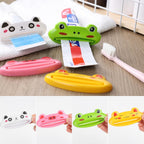 4PCS Toothpaste Tube Squeezer Cartoon Reusable Toothpaste Tube Portable Cute Rolling Holder Squeezer for Bathroom Home Saving Toothpaste Facial Cleanser Creams Bathroom Accessories-Frog/Panda/Pig/Cat