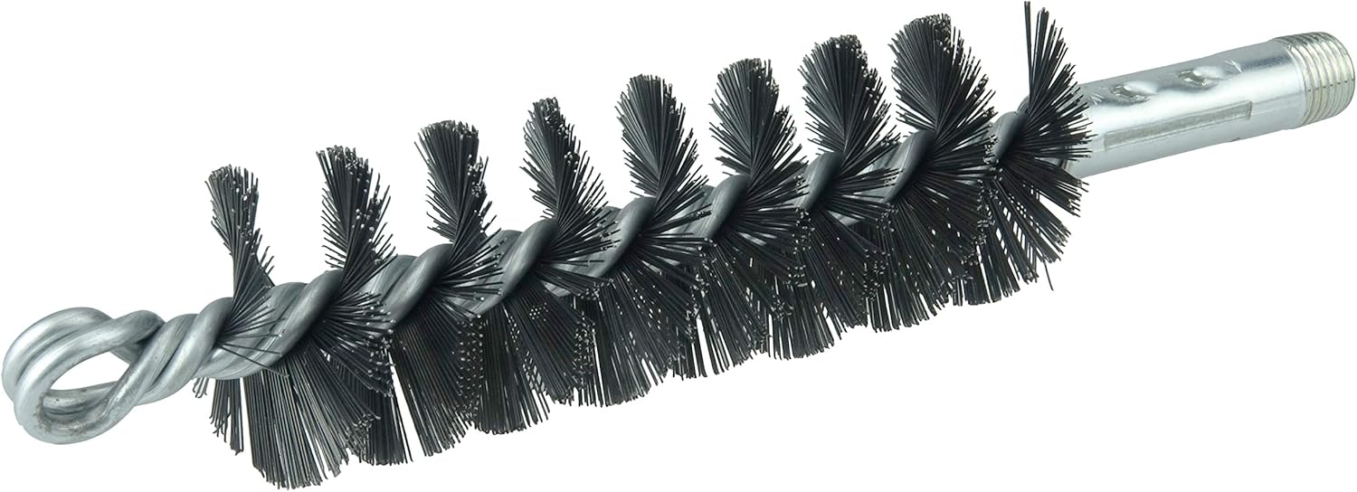 Weiler 44128 1-1/2" Single Spiral Flue Brush, .012 Steel Fill, Made in The USA