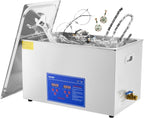 VEVOR Ultrasonic Professional Cleaner, 30 L Ultrasound Jewelry Cleaner with Digital Timer & Heater, Stainless Steel Industrial Sonic Cleaner 40kHz for Glasses, Watches, Rings, Small Parts