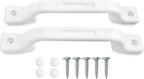 Camp'N RV Grab Handle - White Sturdy 2-Pack Plastic Handles with Mounting Hardware, Ideal RV Handrail for Campers, Adults, and Elderly Safety