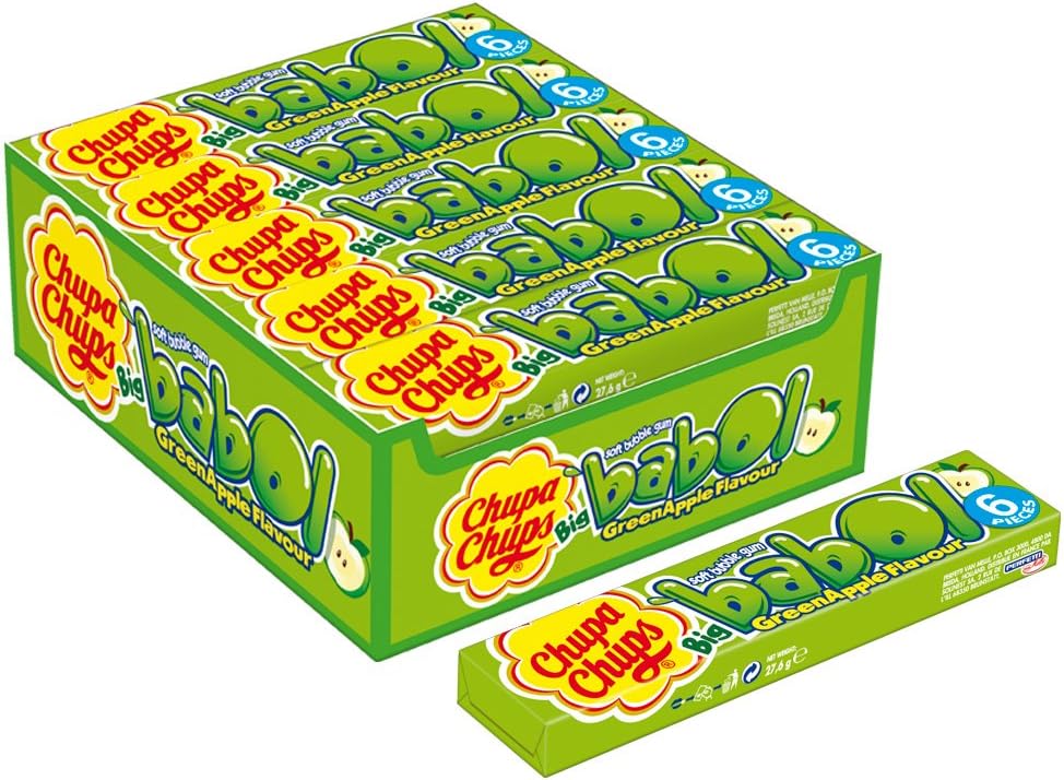 Chupa Chups Big babol Green Apple 20 Pieces (552g)