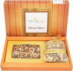 Ghasitaram Gifts Valentines Gift Valentines Day Chocolates for Girlfriend/Boyfriend/Husband and Wife Sugarfree Chocolate Dark Dryfruit Sugarfree Chocolate Bark Small with Nutties