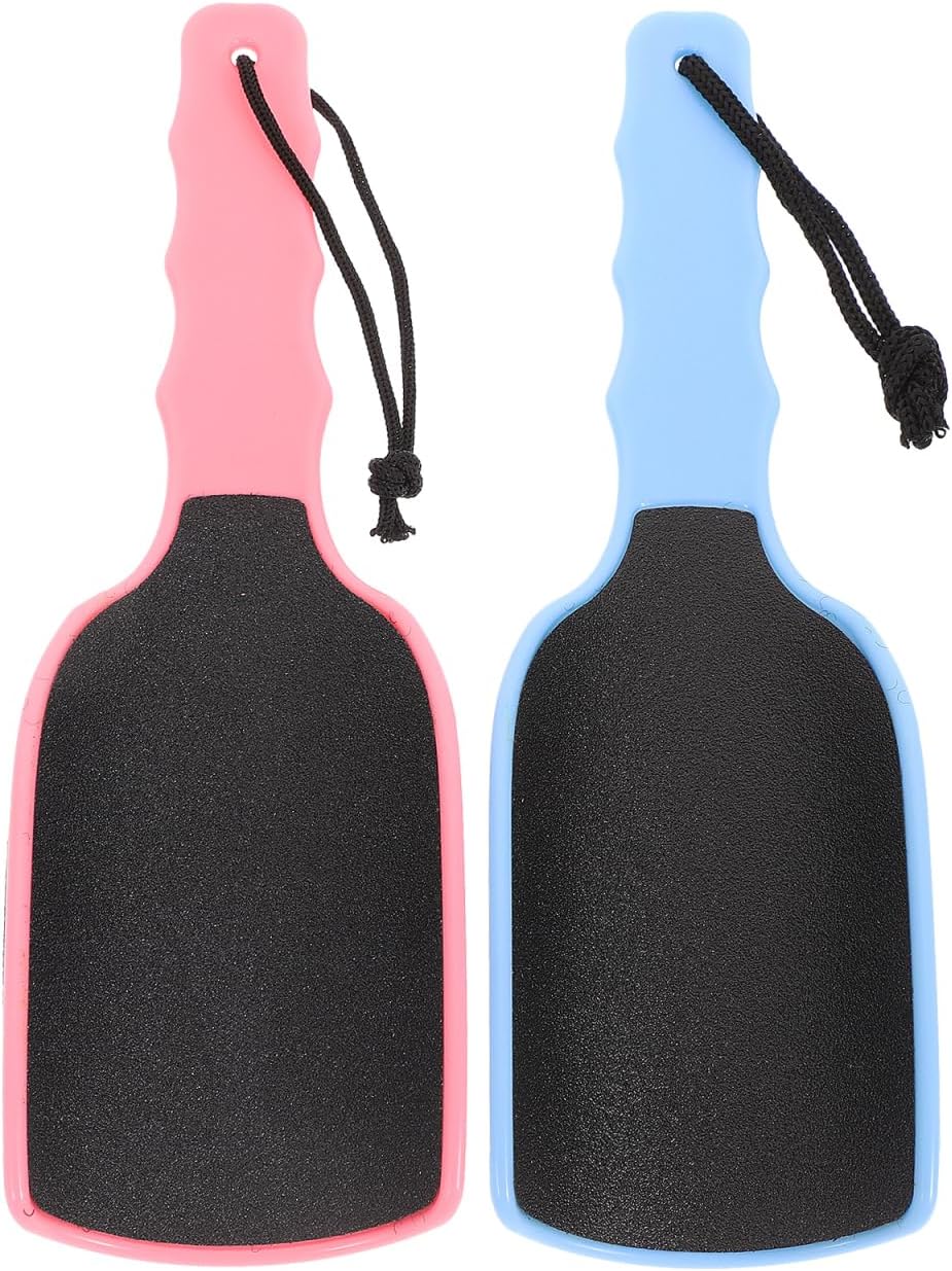 minkissy Double-Sided Foot File Callus Remover Pedicure Tool for Dead Skin Removal Ergonomic Handle Foot Sole Exfoliator for Home and Professional Use 9.25X2.95X0.39In