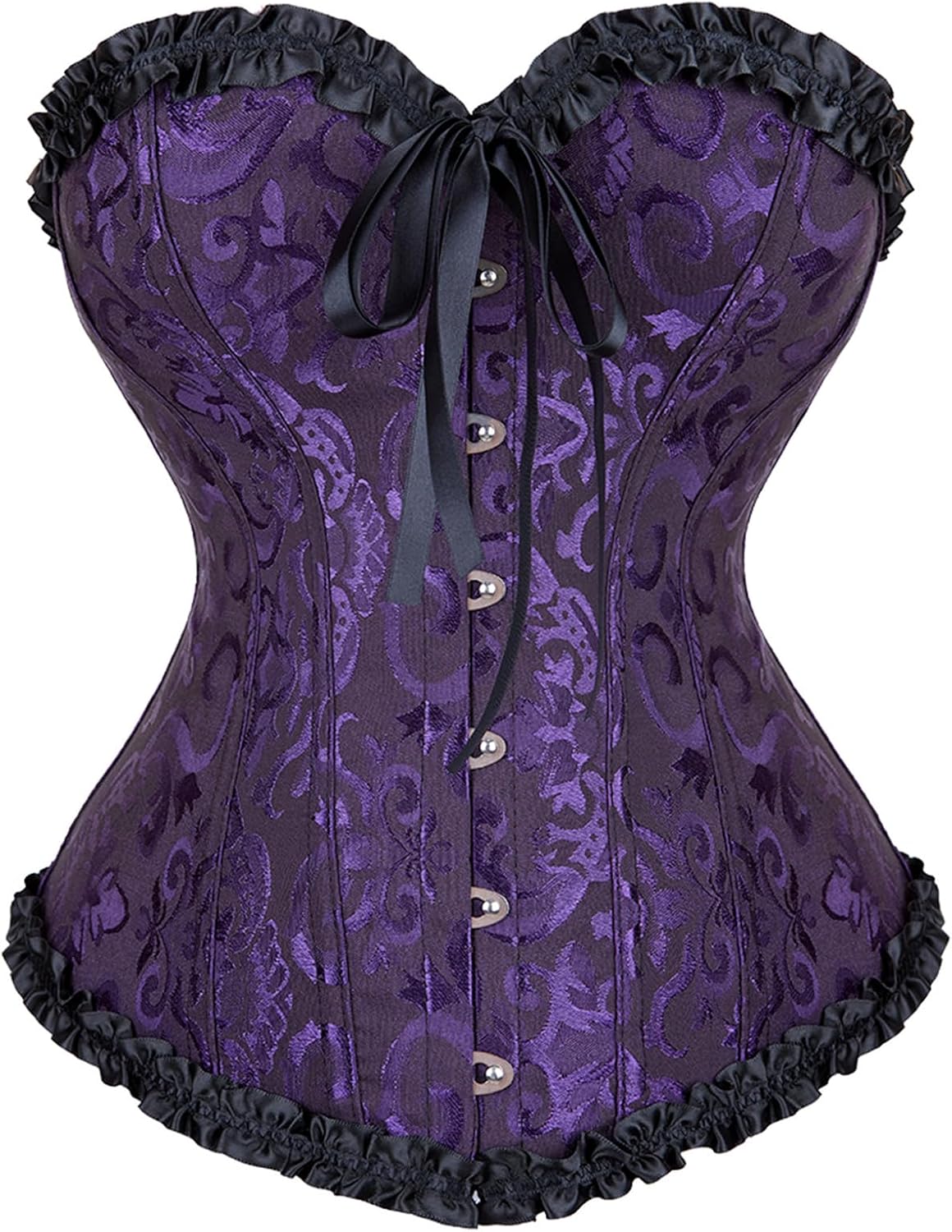 Zhitunemi Renaissance Corset Tops For Women: White Corsets Plus Size Halloween Costumes - Ren Faire For Renaissance Festival