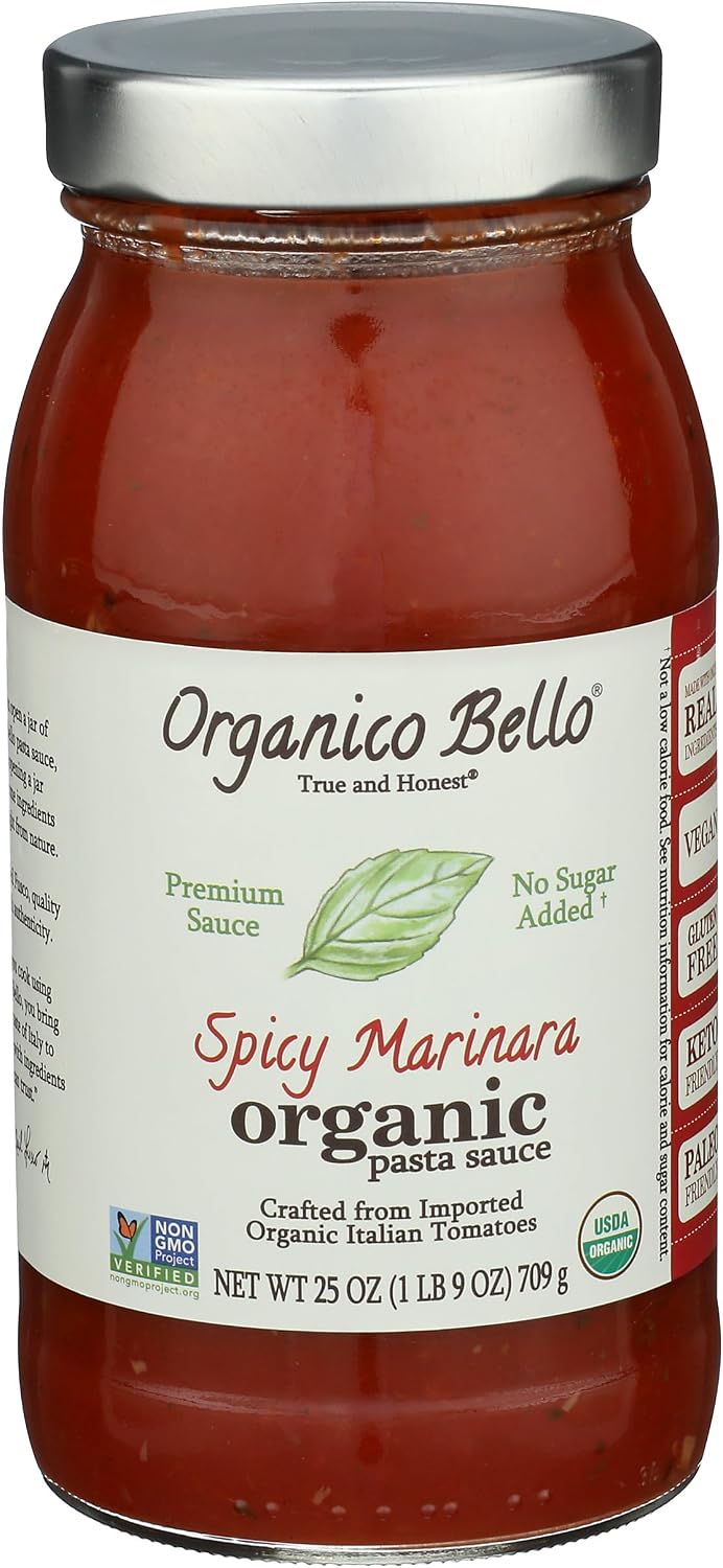 Organico Bello Sauce Pasta Spcy Mrnara O 25 OZ