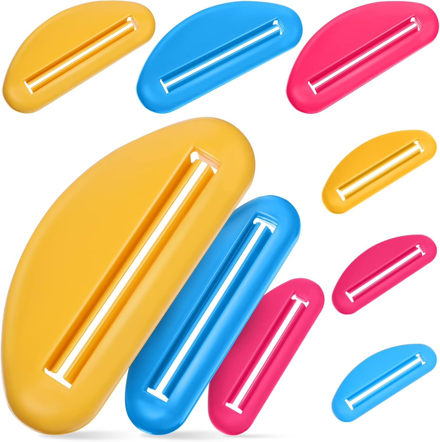 Beaupretty 18Pcs Toothpaste Tube Squeezers Plastic Extruders for Small Tubes Cream Paint Travel Bathroom Kitchen Waste Reduction Tool