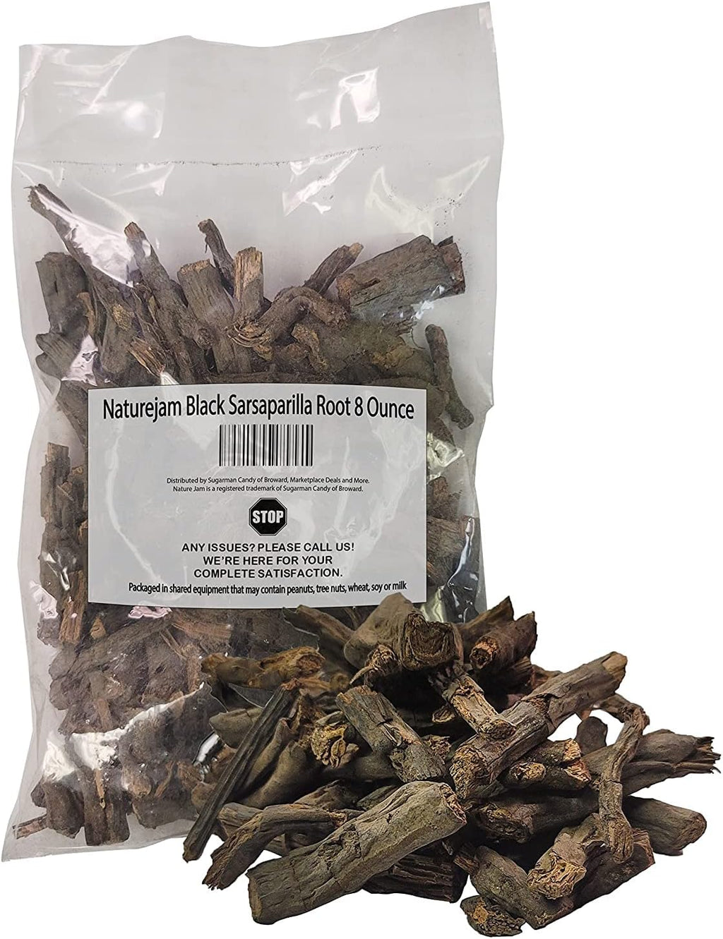 Naturejam Black Sarsaparilla Root Tea 8 Ounce-Bulk Bag-Herbs From Mexico