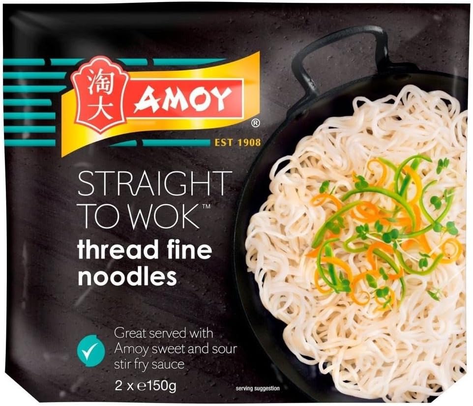 Amoy Straight to Wok Thread Fine Noodles (2 per pack - 300g)