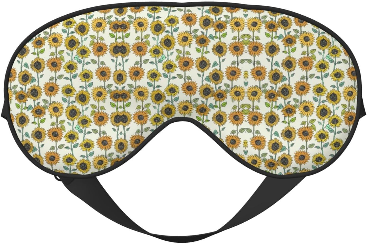 Romantic Sunflowers Print Unisex Sleeping Eye Mask,Soft Comfortable Light-Blocking Eye Mask