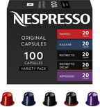 Nespresso Capsules Original, Dark Roast Variety Pack, Espresso Coffee, 100-Count (Pack of 1) Coffee Pods