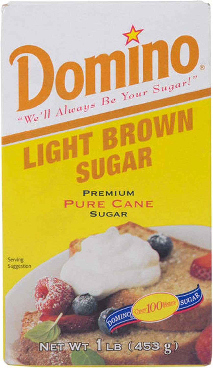 Domino Light Brown Sugar (1Lb /453 grams)