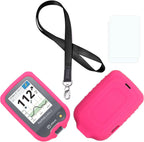 (Pink) Premium Silicone Case (Lanyard + TPU Screen Protector) for Freestyle Libre 3 & Freestyle Libre 2