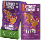 Riega Street Taco Seasoning, Organic Mexican Spice Blend for Cooking Authentic Meals, Carne Asada, 1 oz Packets, 8 Count