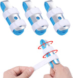Finger Splint, 3pcs Finger Brace Joint Stabilizer Knuckle Immobilization with Soft Foam Interior, Broken Finger Splints Fit for Thumb/Middle/Ring/Index/Pinky Finger (3, M)