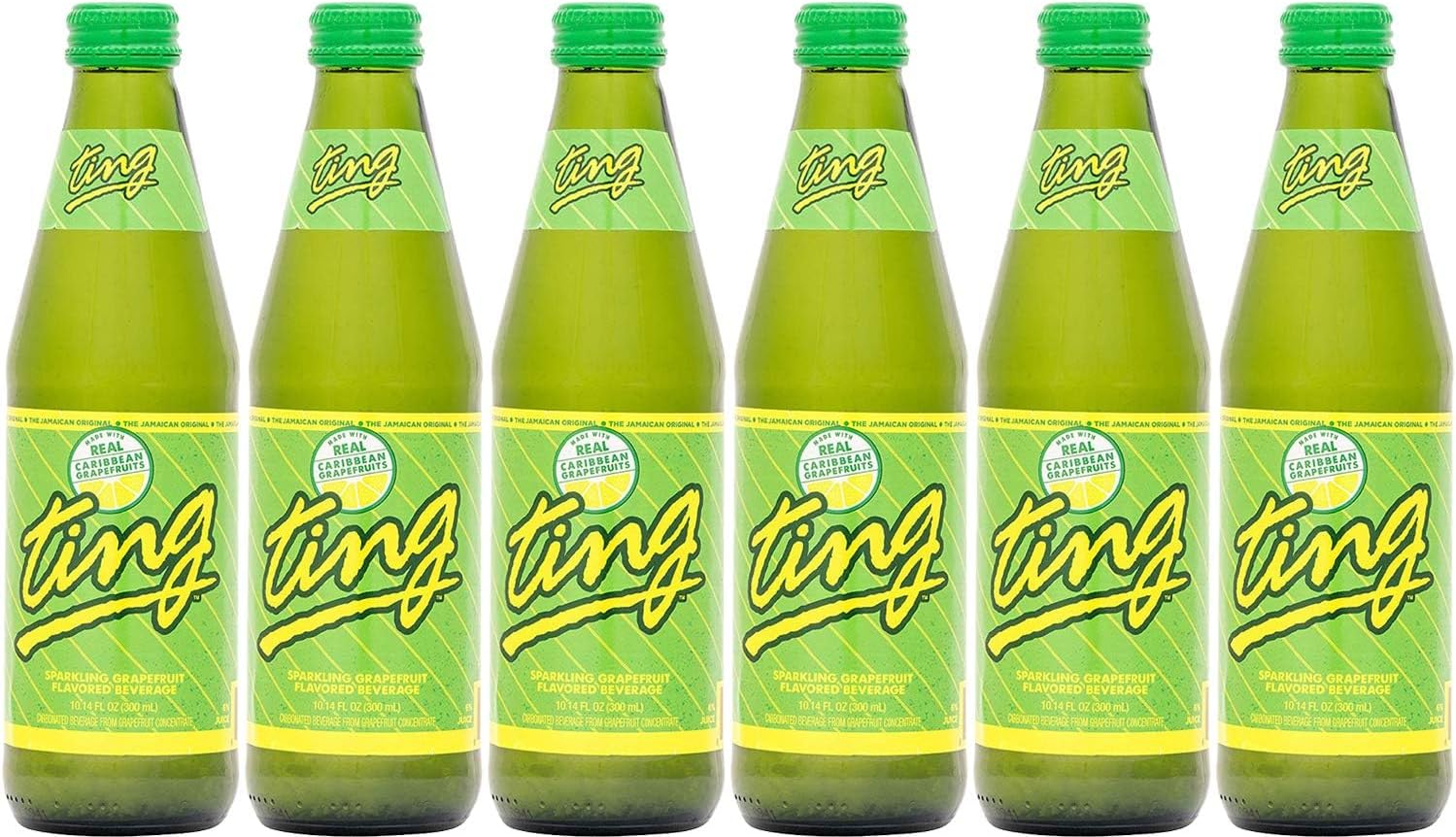 Ting Sparkling Grapefruit Beverage, 10.14oz, Pack of 6