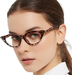 OCCI CHIARI Cat Eye Reading Glasses for Women Cateye Stylish Readers Glasses 100 125 150 175 200 225 250 275 300 350
