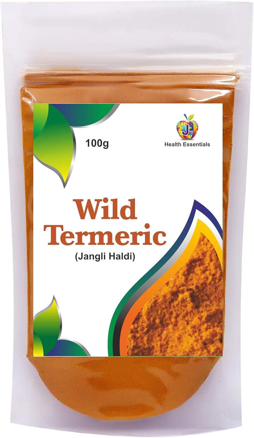 Jioo Organics Wild Turmeric Powder Amba Haldi/Jungli Haldi (Manjal)_Pack of 100g