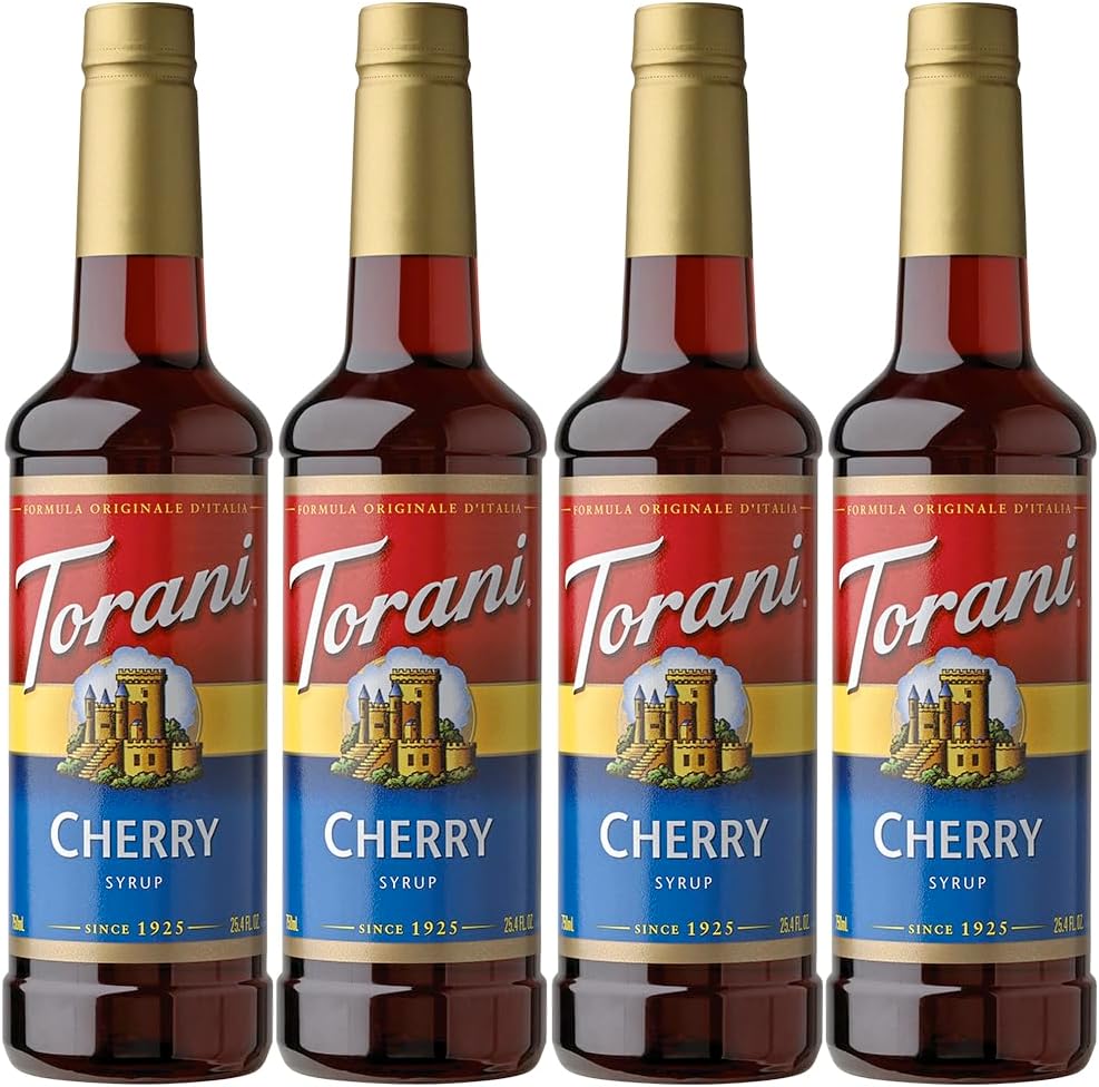 Torani Syrup, Cherry, 25.4 Ounces (Pack Of 4)