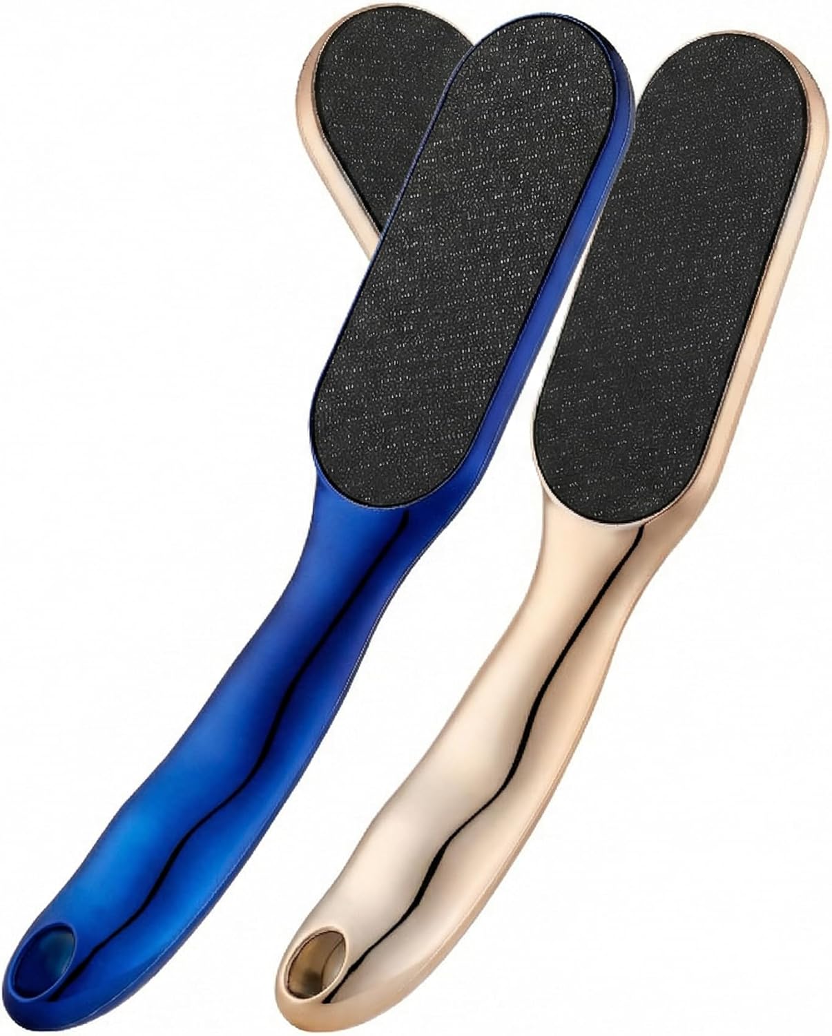 Foot Callus Remover, 2Pcs Nano Glass Scrubber Dead Skin Removal Professional Ergonomic Handle Feet Pedicure Tool, Portable Foot Exfoliator for Dry Cracked Heels Skin Care At Home Spa