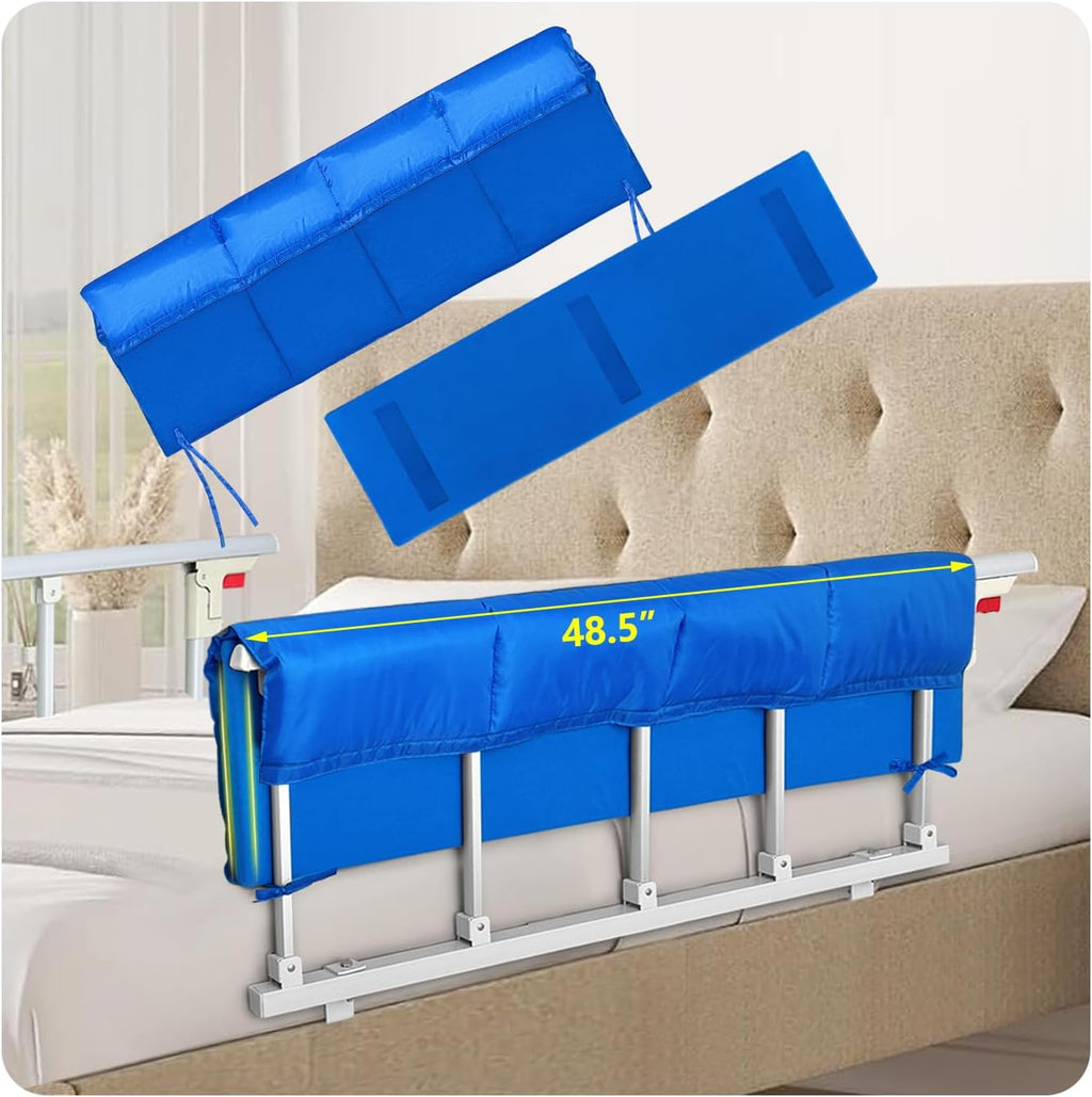 Bed Rail Pads, Hospital Rails Covers Bed Bumpers Adults Padding Side Rails Padded, Bed Railing Foam Pads Rail Cover for Elderly Safety
