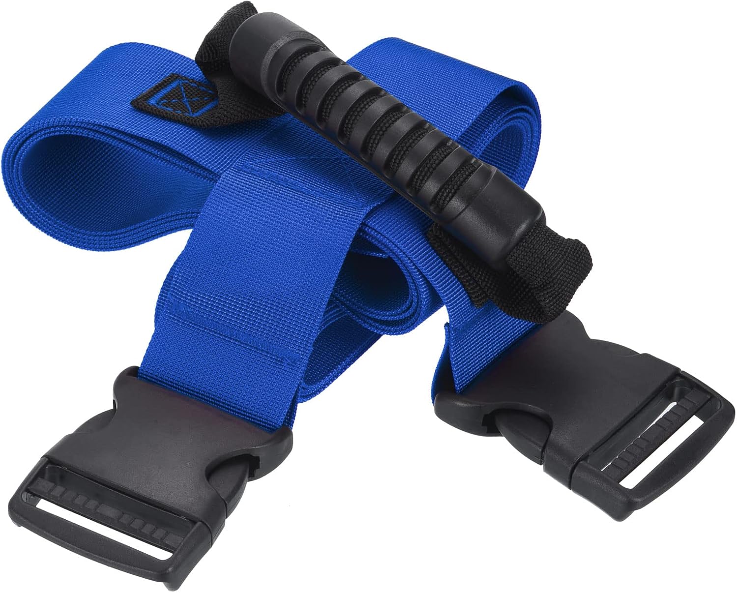 PATIKIL Carrying Strap with Handle, Cross Style Adjustable Nylon Belt for Moving Lifting Boxes Grocery Luggage, Blue