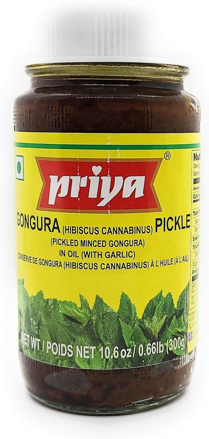 Priya Gongura(hibuscus Cannabinus) Pickle 10.6 Oz
