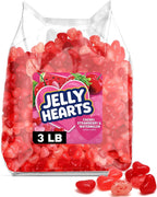 Bulk Heart Shaped Jelly Beans Valentine’s Day Candy 3 Pound - Assorted Fruit Flavors, Festive Red & Pink Candy Hearts For Parties, Candy Buffets & Treat Bags