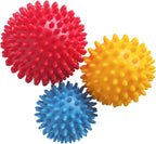 Spiky Massage Balls- 3PCS (Firm, Medium and Soft) Muscle Massager Ball for Feet, Back, Neck, Muscles, Hands Massager Roller for Plantar Fasciitis, Foot Arch Trainer, Exercise, Physical Therapy