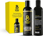 The Beard Club Thickening Leave-In Beard Conditioner for Men – Sandalwood & Ginger Cream – Hydrating Moisturizer, Softener & Lotion – Nourishes, Strengthens & Provides Itch Relief – 4oz