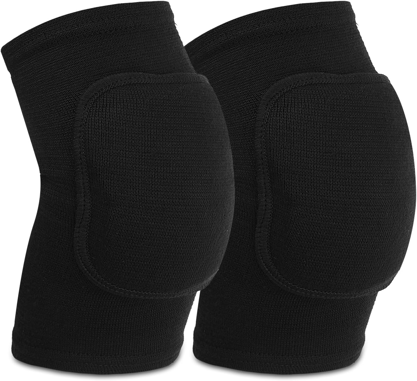 1 Pair Arm Brace Pads, Elbow Protector with Thicken Sponge Padding Breathable Anti-Collision Elbow Wraps Volleyball Basketball Tennis Compression Elbow Pads Support Strap for Kids Men Women (Black)