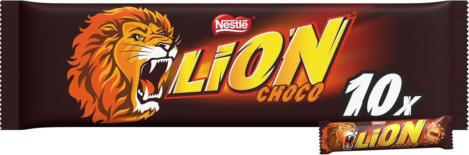 Nestle Lion Chocolate Bars 10 Pack 42g Each