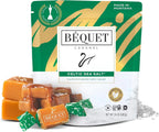 Béquet Celtic Sea Salt Caramels – Soft, Individually Wrapped Gourmet Caramel Candy, Gluten‑Free & Kosher – 24 oz Resealable Pouch