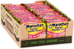 Maruchan Ramen Noodle Soup, Lime Chili Shrimp Flavor – Japanese-Style Instant Noodles, Quick & Easy Meal for Students & Busy Families – 3 Oz. (24 Pack)
