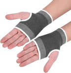 VGEBY 1Pair Wrist Brace, Elastic Wristband Wrist Palm Brace Carpal Tunnel Hand Compression Support Wrap Basketball Football Sports Gym Protector (Gray) Palm Protector For Hand
