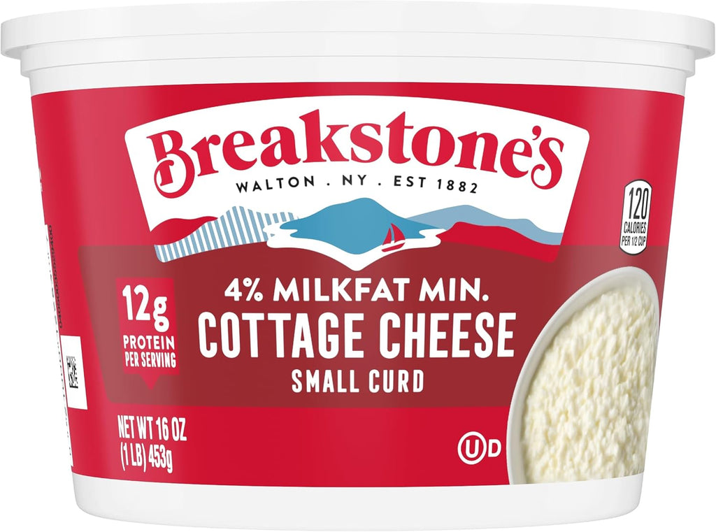 Breakstone's Small Curd Cottage Cheese with 4% Milkfat, 16 oz Tub