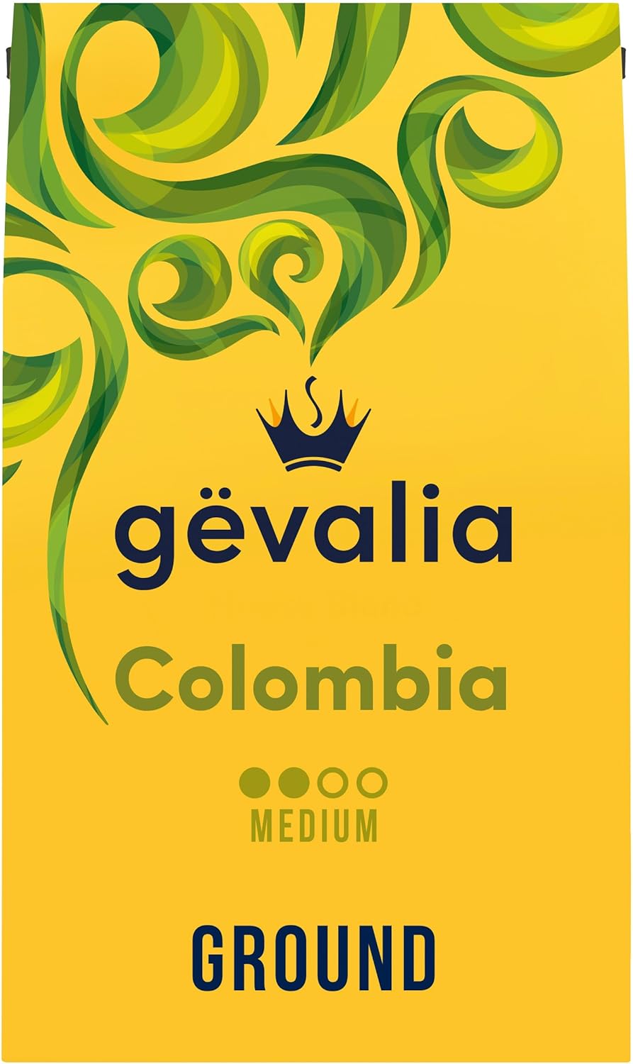 Gevalia Colombia Medium Roast Ground Coffee, 20 oz Bag