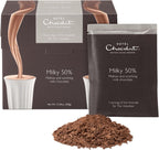 Hotel Chocolat - Milky 50% Hot Chocolate - Smooth Real Drinking Milk Chocolate - 10 Serving Box - European Style - Made for the Velvetiser