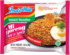 Indomie Mi Goreng Instant Stir Fry Noodles, Halal Certified, Hot & Spicy/Pedas Flavor 2.82 Ounce (Pack of 30)