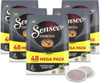 Senseo Espresso Dark Roast Coffee Pods – 240 Count (5 Packs) – Strong & Concentrated Flavor with Rich Crema – Single-Serve Coffee Pads Compatible with Senseo & PeleCom Machines – Imported from the Netherlands