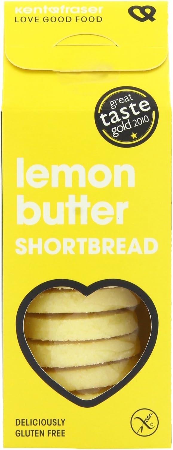 Kent and Fraser Lemon Butter Shortbread 125 g (Pack of 6)