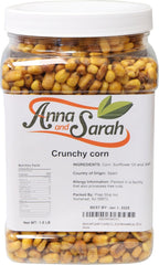 Anna and Sarah Crunchy Corn- Roasted and Salted Corn Nuts-Natural Cravings - Original Toasted Corn Kernels Crunchy Snack in Reuseable Jar, 30 oz