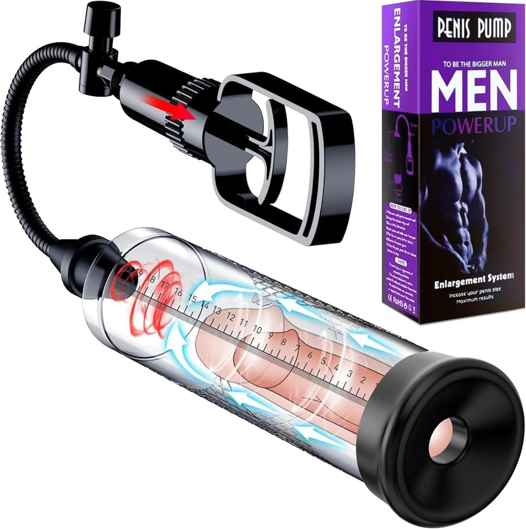 Men's Growth Pump with Strong Suction Vacuum Pump with ED Screen Powerful Electric Vacuum Pump Big 10 Inch Adjustable Bigger Men US Generic US889