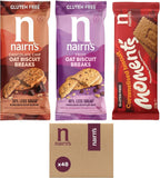 Nairn’s Gluten Free Variety Pack Oat Biscuit Breaks, Flavors inc. Chocolate Chip, Fruit, Salted Caramel. Pack of 48 (3 Biscuits Per Pack)